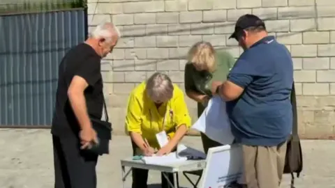 У Маріуполі триває тиждень дострокового голосування на виборах до Держдуми рф